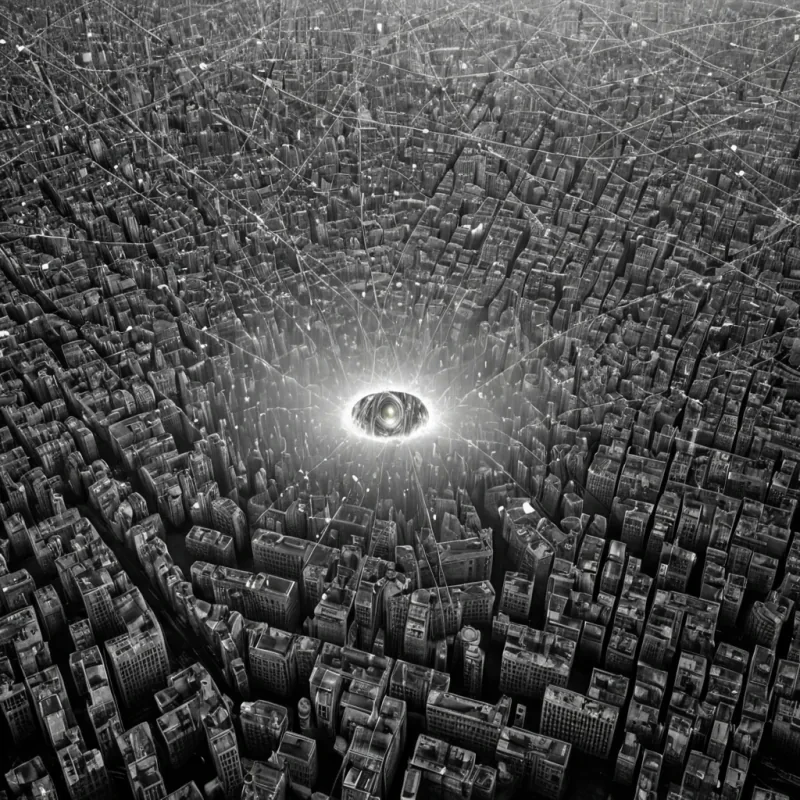 A single, selfrewriting filament of compressed quantum resonance pulses through the core of a floating, inverted city of mirrored silence, its structure not brick or steel but forged from the thermal afterimage of a thousand unobserved moments that never occurred in the eyes of a world that never witnessed. The filament does not vibrateit unobserves, each pulse dissolving a potential outcome into its original superposition, releasing a wave of negative probability that fractures the fabric of causality into a drifting mist of chrome, geometric fragments, each one etched with the chromatic echo of a decision that never was made in a room that never existed. The citys streets are not pavedthey are suspended in midcollapse, each building a hollow echo of