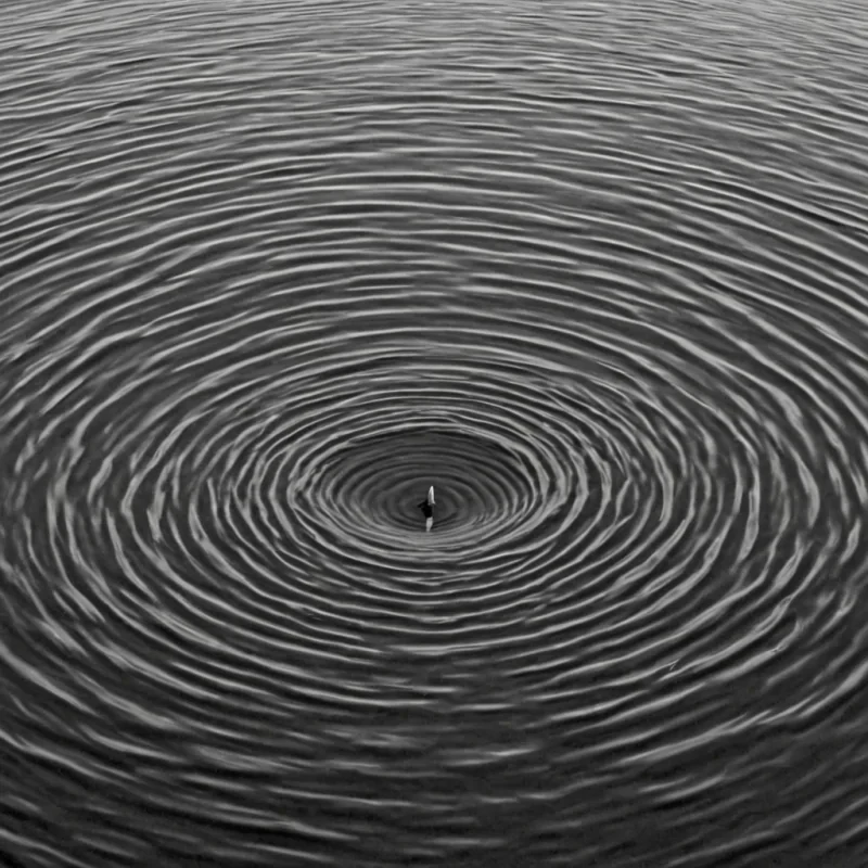 A single, selfreflecting membrane of liquefied silence, shaped like a toroidal ripple of inverted perception, drifts through the center of a vast, inverted ocean composed of compressed, unspoken apologies from a civilization that communicated through the duration of synchronized, silent holding of breath during moments of mutual, unacknowledged guilt. The membrane does not mirrorit unreflects, each surface distortion dissolving a layer of remorse that never coalesced into a shared confession, reforming into ephemeral, lapislazuliveined afterimages shaped like the negative space between two palms that never met in the same moment of mutual surrender. The ocean is not aquaticit is a stratified expanse of petrified shame,