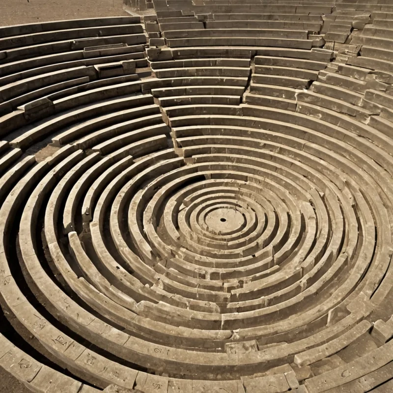 A single, selfilluminating thread of condensed laughter weaves through the center of a vast, still amphitheater carved from the inside of a dying stars outer shell, its surface not smooth but textured like the ripples of a laugh echoing through a vacuum. The thread does not vibrateit resonates, each pulse releasing a faint, golden mist that coalesces into the shape of a forgotten joke told in a language composed of breaths held too long. The amphitheater seats are not stonethey are frozen moments of joy, each one etched with the thermal afterimage of a childs giggle caught midair, their surfaces glowing with the chromatic residue of a smile that never faded. The floor is