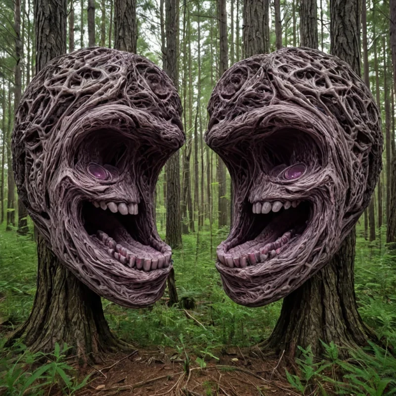 A single, selfoscillating node of solidified silence, shaped like a 13dimensional fractal of inverted empathy and unformed resonance, pulses at the center of a vast, inverted forest composed entirely of petrified laughter and suspended moments of unshared joy. The node does not vibrateit unlaughs, each contraction dissolving a layer of emotional potential that never coalesced into a shared smile, reforming into ephemeral, amethystthreaded afterimages shaped like the negative space between two cheeks that never rose in the same moment of mutual delight. The forest is not botanicalit is a stratified expanse of compressed mirth, each tree a fossilized breath held just before the first chuckle echoed through the hollow