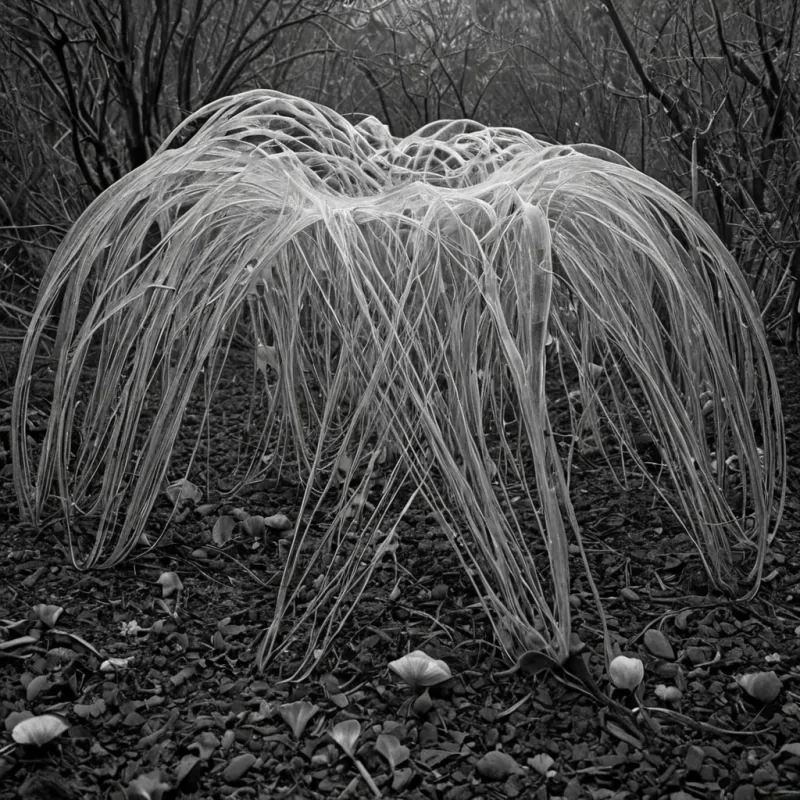 A single, selfoscillating filament of compressed empathy pulses through the core of a floating, inverted garden of petrified silence, its structure not root or stem but woven from the thermal afterimage of a thousand unshared tears that never fell into the soil of understanding. The filament does not weepit unfeels, each resonance unraveling a sorrow into its original stillness, releasing a wave of zeroentropy compassion that fractures the fabric of emotional weight into a drifting mist of translucent, crystalline breaths, each one etched with the chromatic echo of a hand that never held anothers in the quiet after a storm. The gardens blooms are not flowersthey are frozen moments of connection, each petal a hollowed