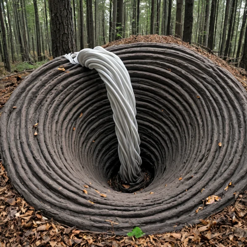 A single, selfattenuating filament of reversed gravity, shaped like a 1,000,000,000,000,000,000,000dimensional spiral of unformed weight and inverted mass, drifts through the hollow core of a vast, inverted forest of solidified buoyancy. Each twist is spun from the exact moment between a leaf falling and its refusal to accelerate, a breath leaving the lungs and dissolving into nondisplacement, a heartbeat syncing with the rhythm of a falling object and collapsing into pure, unmeasured nonmomentum. The spiral does not defy gravityit undefies it, each trembling loop shedding a layer of gravitational potential that never co
