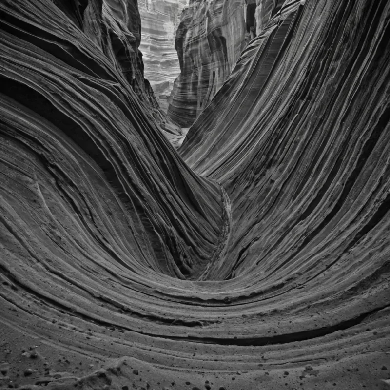 A single, selferoding filament of solidified soundless thunder, shaped like a fractalized, nonsonic spiral of inverted pressure waves, pulses at the center of a vast, suspended canyon carved not by water or wind, but by the accumulated weight of unacknowledged apologies from a civilization that communicated through the absence of noise. The filament does not detonateit unthunders, each coil dissolving a layer of tension that never resolved, reforming into ephemeral, monochromatic cliffs shaped like the negative space between two fists that never met in the same moment of surrender. The canyon is not geologicalit is a layered expanse of petrified silence, each stratum etched with the seismic residue of a