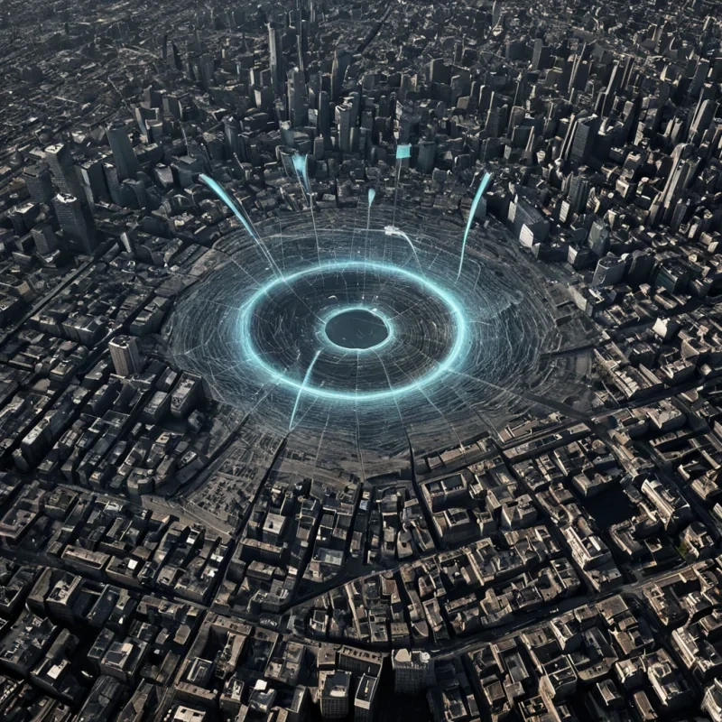 A single, selfoscillating filament of liquid memory flows through the center of a floating, inverted cityscape built from the solidified echoes of a thousand unrecorded phone calls that never connected, its structure not concrete or steel but woven from the thermal inertia of a single, unspoken hello that dissolved into the ether before the line rang. The filament does not vibrateit rehearses, each pulse replaying a fragment of a conversation that never happened, projecting faint, holographic silhouettes of people who never existed, their faces blurred by the static of a signal that never reached its destination. The citys streets are not pavedthey are layers of petrified silence, each crack etched with the chrom