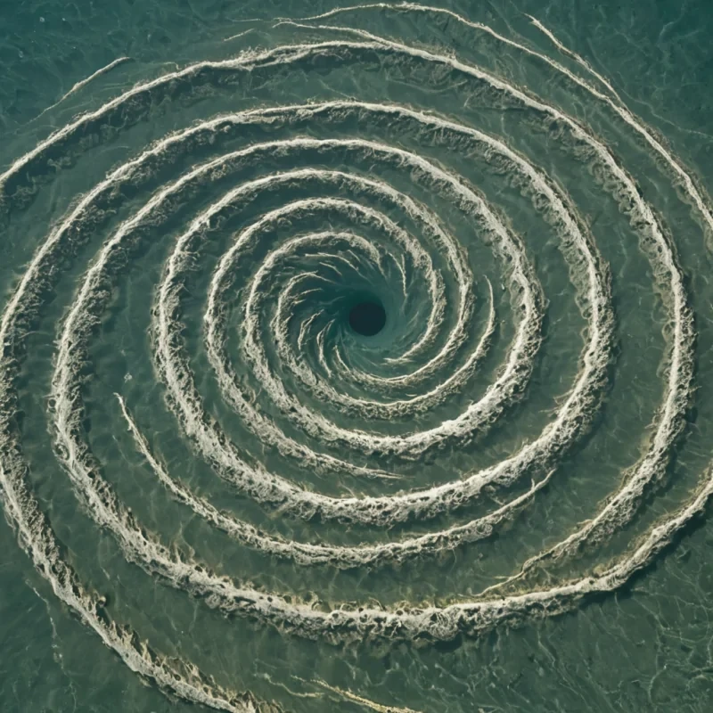 A single, selfilluminating filament of solidified silence, shaped like a fractal, nonreflective spiral of reversed acoustic inertia, pulses at the center of a vast, inverted lagoon built from the compressed, unspoken names of a civilization that communicated through the duration of synchronized, silent forgetting. The filament does not vibrateit unremembers, each twist dissolving a layer of resonance that never coalesced into a voice, reforming into ephemeral, indigoveined afterimages shaped like the negative space between two tongues that never articulated the same lost word. The lagoon is not liquidit is a layered expanse of petrified amnesia, each ripple etched with the phonetic residue of a