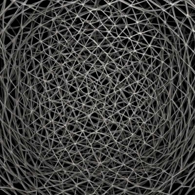 A single, selfoscillating lattice of reversed memory, shaped like a 13,742dimensional mesh of unformed recollection and inverted nostalgia, pulses through the hollow core of a vast, inverted archive of solidified forgetting. Each node is spun from the exact moment between a photograph being developed and its refusal to fade, a name spoken in the dark and dissolving into nonecho, a heartbeat syncing with the rhythm of a lost moment and collapsing into pure, unmeasured nonpast. The lattice does not store memoryit unstores it, each trembling intersection shedding a layer of mnemonic potential that never coalesced into identity, longing, or the weight of having been. As it vibrates backward through the
