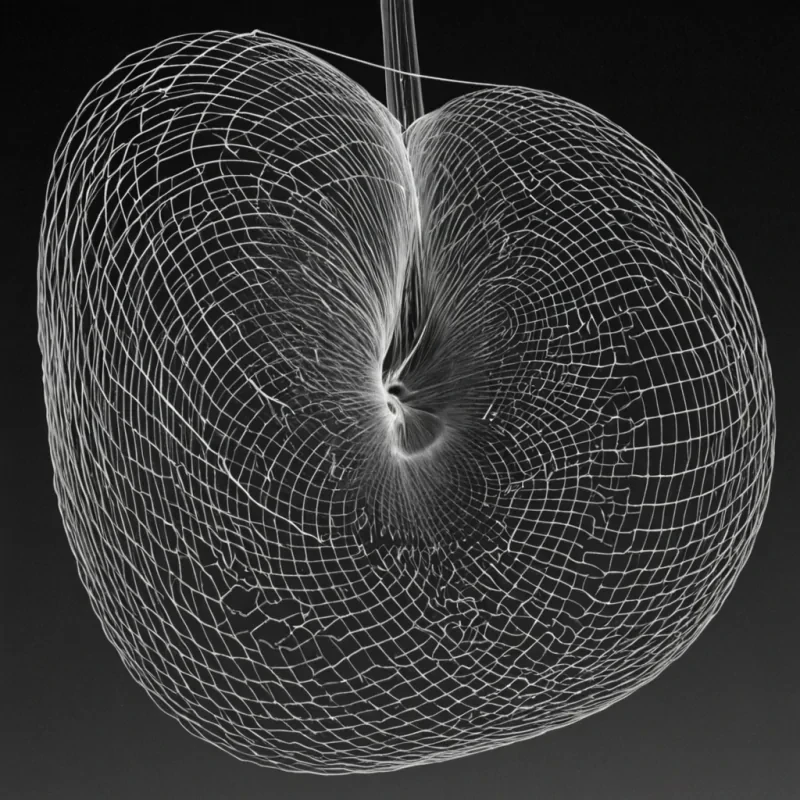 A single, selfattuning lattice of reversed resonance, shaped like a 5,893dimensional mesh of unformed vibration and inverted frequency, pulses through the hollow core of a vast, inverted ocean of solidified soundwaves. Each node is spun from the exact moment between a wave cresting and its refusal to break, a note forming in a violin string and dissolving into nonharmonic, a heartbeat syncing with the rhythm of a submerged bell and collapsing into pure, unmeasured nonacoustics. The lattice does not transmit soundit untransmits it, each shimmering junction shedding a layer of sonic potential that never coalesced into language, memory, or the weight of being heard. As it drifts backward through