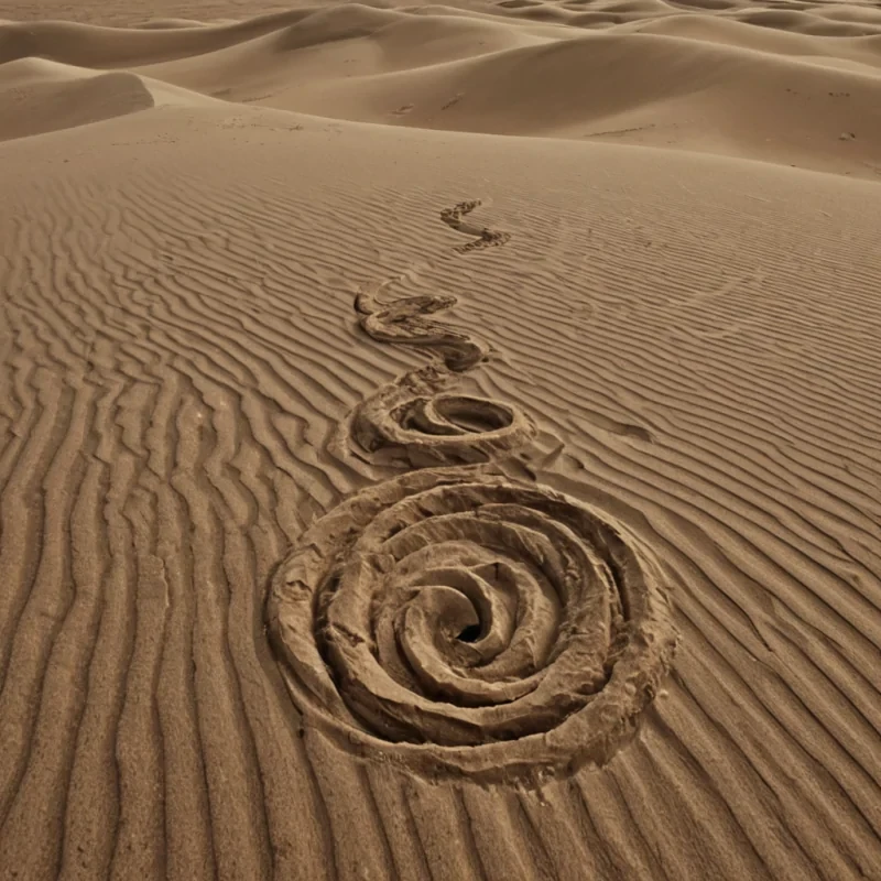 A single, selfigniting filament of reversed patience, shaped like a 1,087dimensional helix of unformed endurance and inverted stillness, drifts through a vast, inverted desert of solidified urgencyeach dune carved from the exact moment between a decision being made and its refusal to be delayed, a breath held before speaking and dissolving into nontemporal dust, a hand reaching out and collapsing into pure, unmeasured hesitation. The filament does not waitit unwaits, each glowing coil shedding a layer of temporal resistance that never coalesced into shared calm, reforming into ephemeral, topazthreaded afterimages shaped like the negative space between two palms that never met to hold the silence between actions