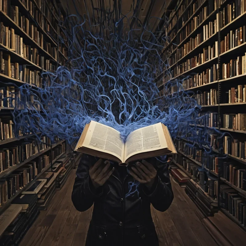 A single, selfquantizing filament of compressed empathy pulses through the core of a floating, inverted library of unburnt books, each volume not bound in leather or paper but forged from the thermal afterimage of a thousand unspoken stories that never unfolded in the minds of a world that never dared to imagine. The filament does not transmitit unreads, each pulse dissolving a moment of narrative into its original blankness, releasing a wave of negative cognition that fractures the fabric of memory into a drifting mist of deep indigo, geometric silence, each one etched with the chromatic echo of a name that never trembled through the pages of a tale that never began. The librarys shelves are not linedthey spiral inward like the memory of