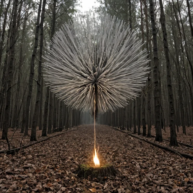 A single, selfquantizing swarm of reversed entropy, shaped like a 7,319dimensional cloud of unformed decay and inverted thermodynamics, drifts at the center of a vast, inverted forest of solidified equilibrium  each particle forged from the exact moment between a leaf falling and its refusal to land, a candle burning and dissolving into noncombustion, a breath exhaled and collapsing into pure, unmeasured nondissipation. The swarm does not accelerate disorder  it unaccelerates it, each shimmering mote shedding a layer of kinetic potential that never coalesced into irreversible change, reforming into ephemeral, topazveined afterimages shaped like the space between a sigh and the still