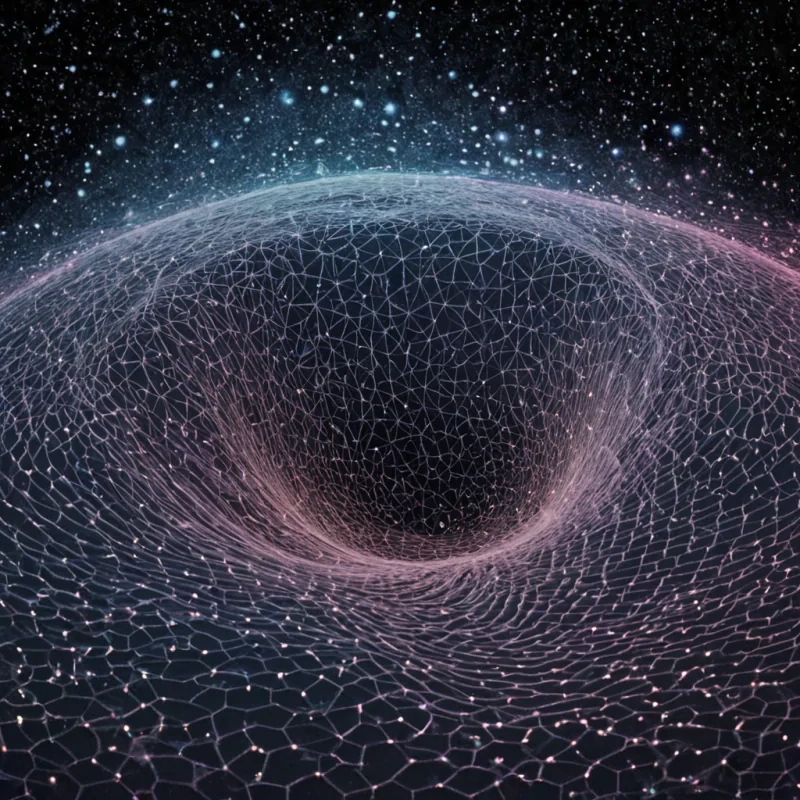 A single, selfsilencing wave of liquid geometry undulates through the core of a floating, inverted constellation of mirrored dust suspended in the event horizon of a dying star, its structure not light or matter but woven from the thermal afterimage of a thousand unperceived symmetries that never aligned in the void. The wave does not propagateit unaligns, each ripple dissolving a pattern into its original chaos, releasing a wave of zeroentropy formlessness that fractures the fabric of structure into a drifting mist of iridescent, amorphous shards, each one etched with the chromatic echo of a shape that never existed. The constellations nodes are not starsthey are hollowedout moments of balance, each one a frozen