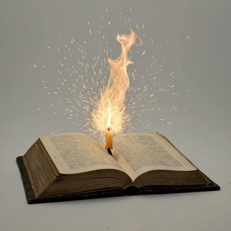 A single, selfdissolving archive of reversed light, shaped like a 9,813dimensional library of unformed illumination and inverted radiance, floats at the center of a vast, inverted void of solidified darknesseach book bound from the exact moment between a candle flame flickering into being and its refusal to burn, a star igniting in the nebula and dissolving into nonluminous silence, a single photon reflecting off a mirror and collapsing into pure, unmeasured nonreflection. The archive does not store lightit unstores it, each crumbling volume shedding a layer of photonic potential that never coalesced into visible spectrum, reforming into ephemeral, topazveined ash that drifts like