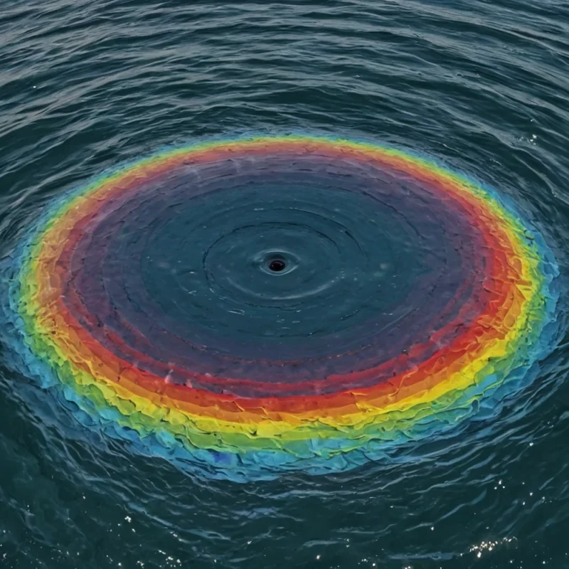 A single, selfsustaining ripple of solidified rainbows fractures through the center of a floating, inverted ocean of liquid silence, its waves not wet but composed of compressed, unspoken melodies that vibrate at the frequency of a lullaby sung in reverse by a choir of voices that never learned to speak. The ripple does not spreadit contracts with each breath, drawing the chromatic essence of a thousand forgotten sunsets into its core, condensing into a dense, iridescent sphere that pulses with the harmonic resonance of a dream that never ended. The oceans surface is not waterit is a viscous, shimmering layer of petrified wonder, each wave etched with the thermal afterimage of a smile that never formed