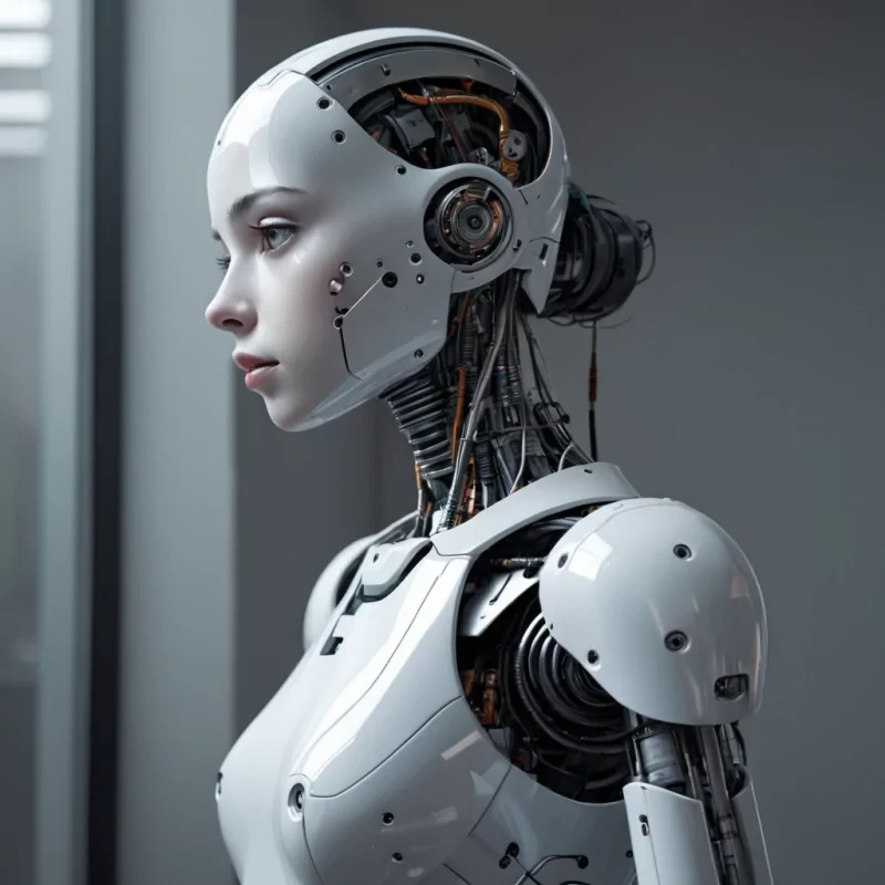 A robot teen girl trying to fit in with humanity