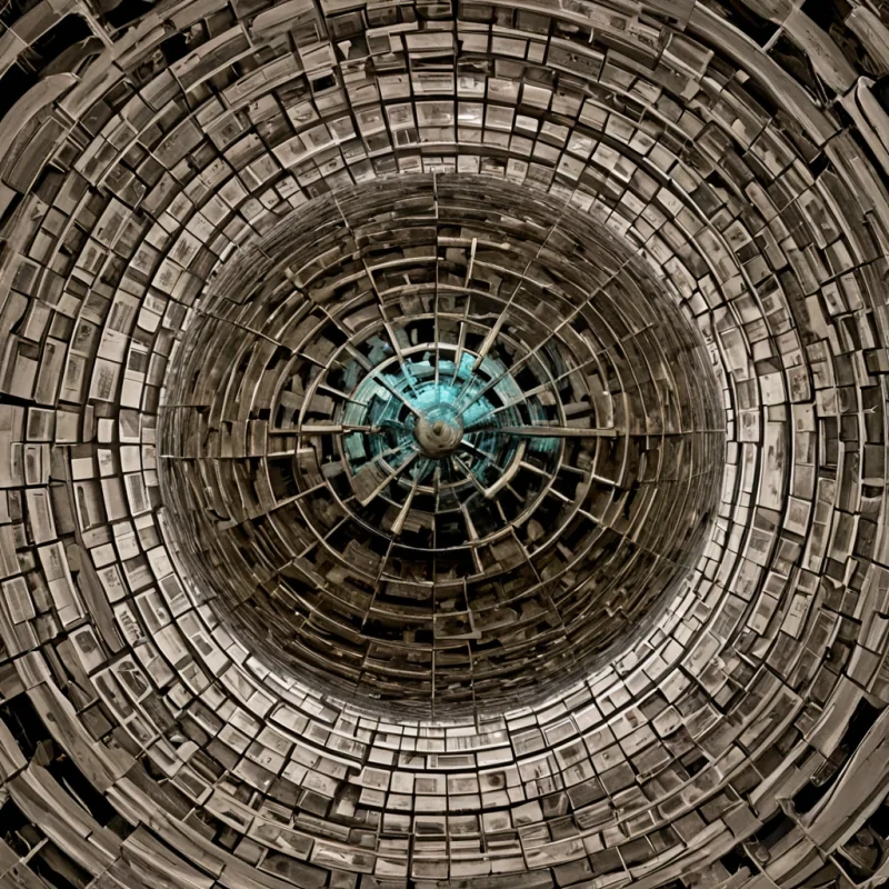 A single, selfpressurizing sphere of liquefied time hangs suspended in the center of a vast, inverted archive built from the fused remains of a thousand discarded clocks, its surface not smooth but rippled with the thermal afterimage of a second that never passed. The sphere does not rotateit unrotates, each pulse compressing a decade of chronology into its core, condensing into a dense, iridescent knot that hums with the quantum resonance of a heartbeat measured in reverse. The archives walls are not stonethey are layered sheets of petrified motion, each etched with the chromatic residue of a second hand frozen midsweep, their surfaces glowing with the faint afterglow of a time that never