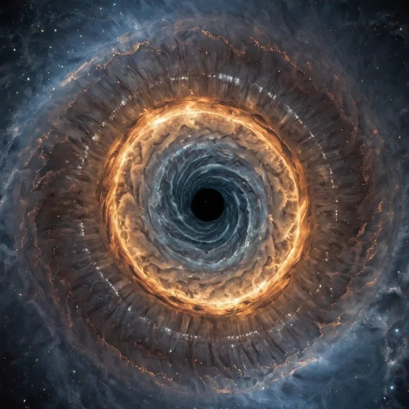 A single, selfoscillating shard of compressed twilight, shaped like a 6dimensional toroidal spiral of inverted time and unformed nostalgia, floats at the center of a vast, inverted nebula of petrified silenceeach gas cloud frozen in the exact moment of transition between memory and forgetting, carved from the fossilized residue of a civilization that measured identity not by reflection, but by the duration of synchronized, breathless forgetting held just before the first name was ever permitted to be spoken in a world where language was not forbidden, but never needed. The shard does not refractit unremembers, each rotating layer shedding a fragment of emotional resonance that never coalesced into a shared past, reforming into ephemeral, am