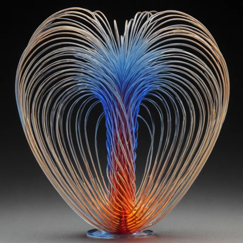 A single, selfreplicating filament of reversed thermodynamics, shaped like a spiraling, hyperdimensional lattice of inverted heat gradients, thrums at the center of a vast, inverted thermosiphon built from the compressed, untransmitted moments of a civilization that communicated through the duration of synchronized, silent cooling of the same unheated object. The filament does not conductit uncools, each pulse dissolving a layer of thermal potential that never coalesced into a shared warmth, reforming into ephemeral, sapphireveined afterimages shaped like the negative space between two palms that never held the same temperature in the same moment of mutual stillness. The thermosiphon is not mechanicalit is a strat