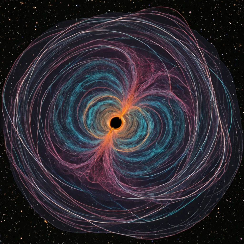 A single, selfilluminating helix of reversed entropy coils through the center of a suspended, inverted nebula composed entirely of compressed, unobserved moments from timelines where time flows backward, its strands not light but woven from the thermal inertia of a breath exhaled before it was inhaled. The helix does not rotateit unwinds with each pulse, unraveling a millennium of potential futures into its core, condensing into a dense, iridescent knot that resonates with the quantum frequency of a second that never existed. The nebulas edges are not gasthey are layered strata of petrified stillness, each ripple etched with the chromatic afterimage of a decision that never had to be made, their