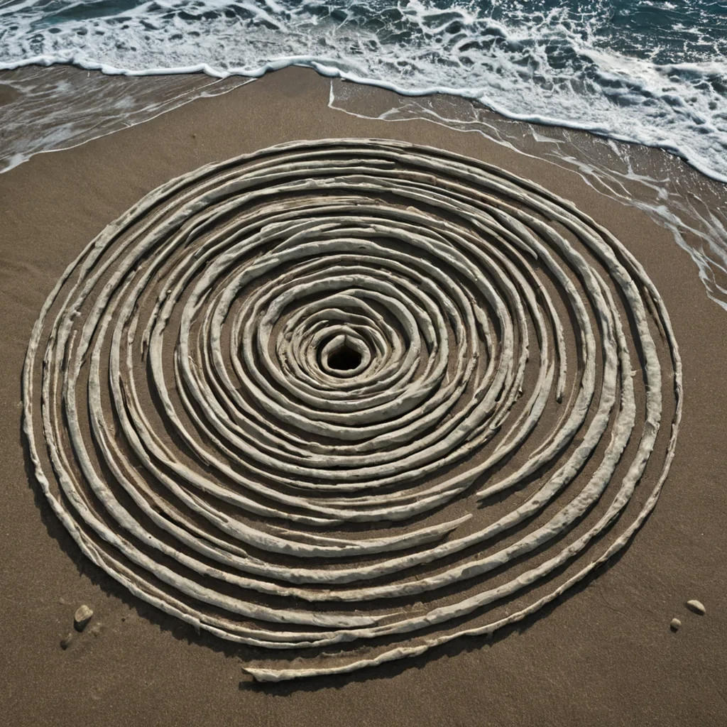 A single, selferoding glyph of solidified wind, shaped like a spiraling, nonEuclidean knot of reversed air and unformed motion, drifts through the center of a vast, inverted ocean composed of the petrified sighs of a civilization that communicated through the duration of synchronized, silent listening to the same unblown breath. The glyph does not disperseit unbreathes, each unraveling loop dissolving a layer of kinetic potential that never coalesced into a shared gust, reforming into ephemeral, lapislazulithreaded afterimages shaped like the negative space between two lungs that never expanded in unison during the same moment of mutual suspension. The ocean is not liquidit is a