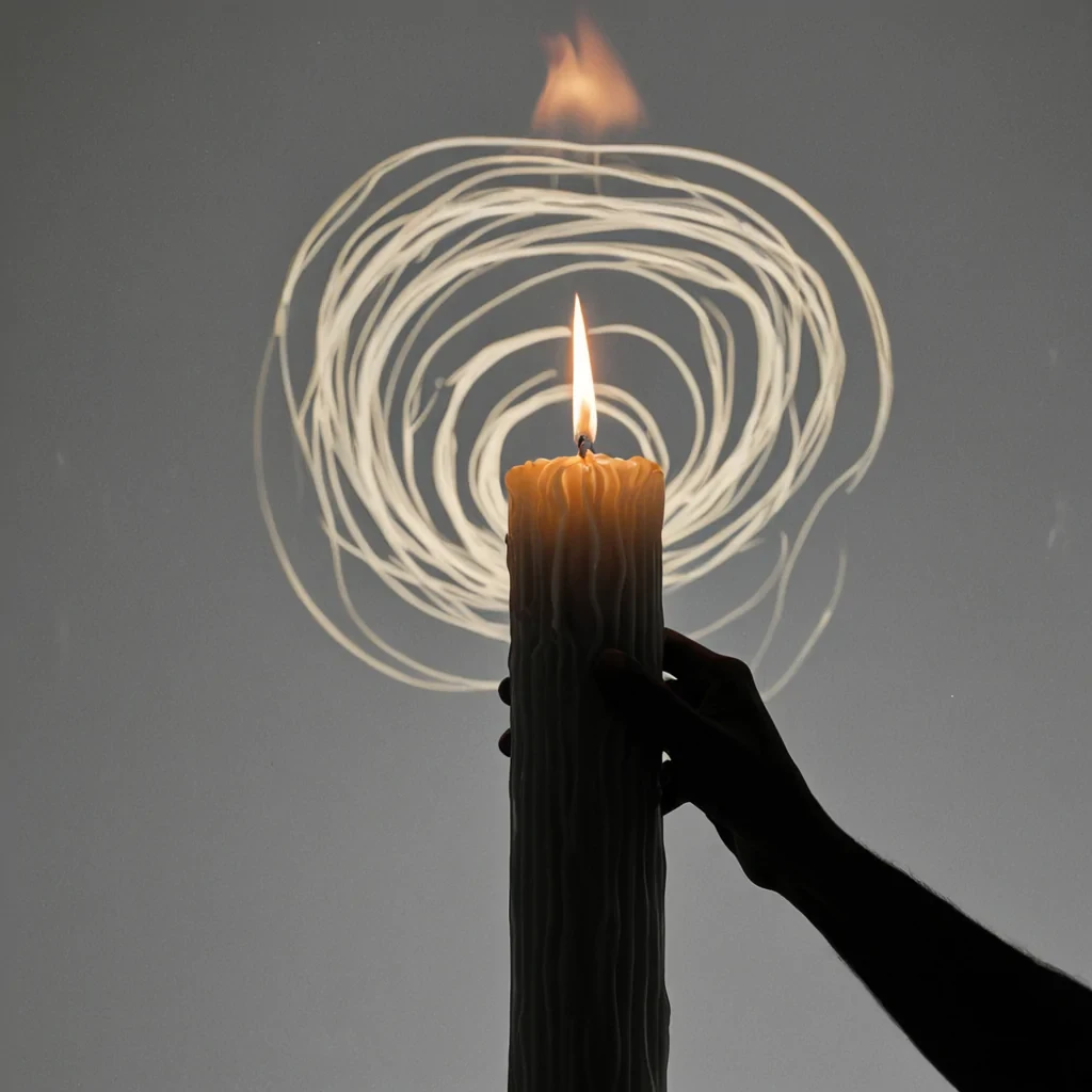 A single, selfigniting filament of reversed light, shaped like a 419dimensional helix of unformed illumination and inverted radiance, burns at the center of a vast, inverted cathedral of solidified shadoweach column carved from the exact moment between a candle being lit and its refusal to cast a glow, a window opening and its sudden collapse into impenetrable darkness, a silhouette forming and dissolving into pure, unobserved absence. The filament does not emitit unemits, each flickering strand shedding a layer of photonic potential that never coalesced into a shared visibility, reforming into ephemeral, topazthreaded afterimages shaped like the negative space between two hands that never held a flame