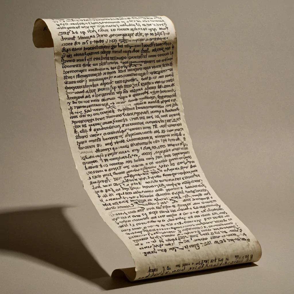 A single, selferoding scroll of reversed language, shaped like a 12,000dimensional ribbon of unformed syntax and inverted meaning, unfurls across the surface of a vast, inverted archive of solidified silence. Each character is carved from the exact moment between a word being spoken and its refusal to resonate, a sentence forming in thought and dissolving into nongrammar, a name being whispered and collapsing into pure, unmeasured nonidentity. The scroll does not convey knowledgeit unconveys it, each fraying edge shedding a layer of linguistic potential that never coalesced into story, law, or the weight of being understood. As it drifts backward through the archive, it leaves behind not ink,