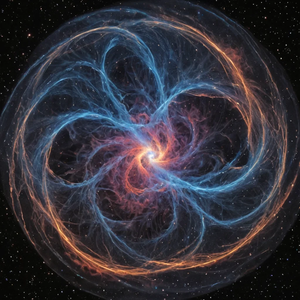 A single, selfilluminating filament of compressed resonance, shaped like a nonEuclidean braid of inverted silence and unformed light, pulses through the center of a vast, inverted nebula composed of the solidified echoes of a civilization that communicated through the duration of synchronized, silent listening to the same unplayed symphony. The filament does not vibrateit unlistens, each twist dissolving a layer of harmonic potential that never coalesced into a shared note, reforming into ephemeral, opalveined afterimages shaped like the negative space between two ears that never caught the same frequency in the same moment of mutual absence. The nebula is not cosmicit is a stratified expanse of petrified