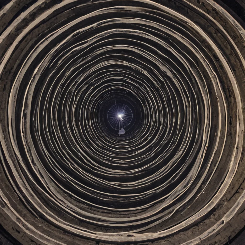 A single, selfigniting filament of compressed twilight, shaped like a 27dimensional spiral of inverted dawn and unformed light, pulses at the center of a vast, inverted cathedral built from the petrified moments of a civilization that measured hope through the duration of synchronized, silent breaths held just before the first sunrise was ever witnessed. The filament does not burnit undawns, each twist unraveling a layer of chromatic potential that never coalesced into a shared morning, reforming into ephemeral, amethystthreaded afterimages shaped like the negative space between two eyelids that never opened in the same moment of mutual awakening. The cathedral is not sacredit is a stratified expanse of compressed anticipation, each arch