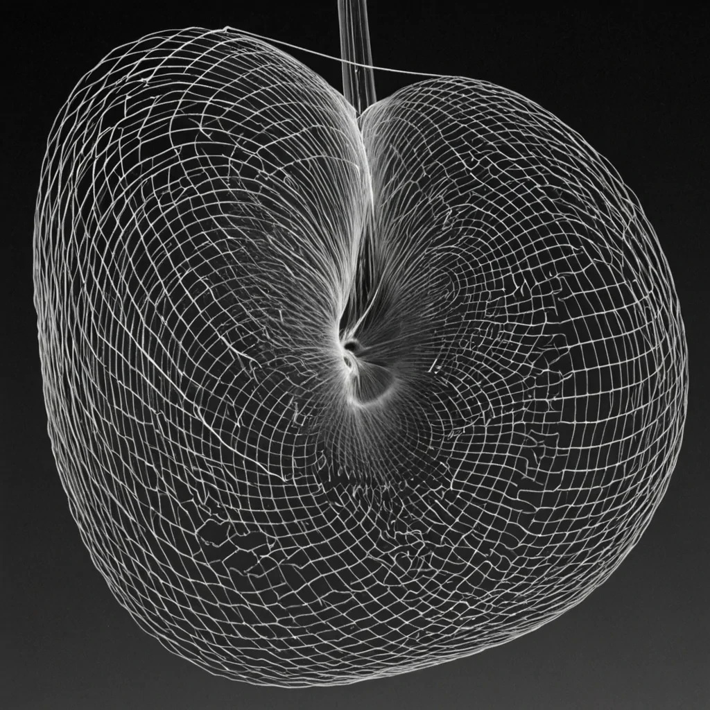 A single, selfattuning lattice of reversed resonance, shaped like a 5,893dimensional mesh of unformed vibration and inverted frequency, pulses through the hollow core of a vast, inverted ocean of solidified soundwaves. Each node is spun from the exact moment between a wave cresting and its refusal to break, a note forming in a violin string and dissolving into nonharmonic, a heartbeat syncing with the rhythm of a submerged bell and collapsing into pure, unmeasured nonacoustics. The lattice does not transmit soundit untransmits it, each shimmering junction shedding a layer of sonic potential that never coalesced into language, memory, or the weight of being heard. As it drifts backward through