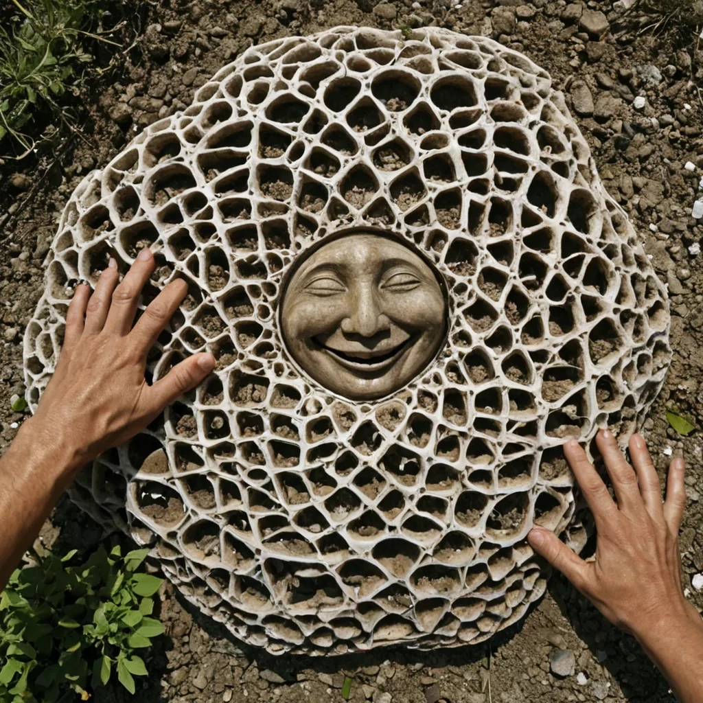 A single, selfoscillating cluster of reversed empathy, shaped like a 11dimensional lattice of unformed trust and inverted connection, pulses at the center of a vast, inverted garden of petrified laughtereach flower carved from the fossilized moment between a smile and a tear, a hand reaching and a hand withheld, a voice rising and a voice silenced in a civilization that measured intimacy not by touch, but by the duration of synchronized, breathless stillness held just before the first word of affection was ever permitted to echo in the air. The cluster does not resonateit unfeels, each refractive node shedding a layer of emotional potential that never coalesced into a shared vulnerability, reforming into ephemeral, moon