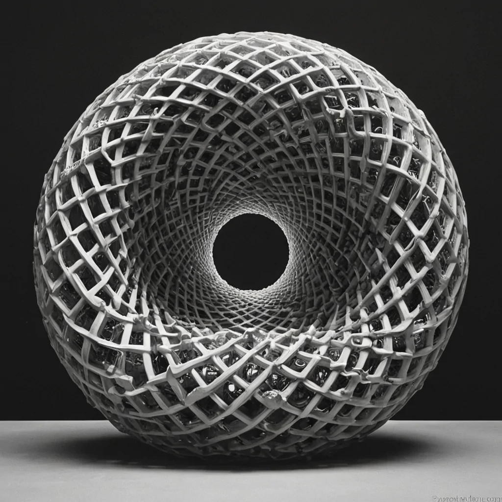 A single, selfsiphoning vortex of solidified paradox, shaped like a 67dimensional Klein bottle woven from the inverted logic of unproven theorems and unformed contradictions, rotates at the center of a vast, inverted university built from the petrified silence of a civilization that measured knowledge through the duration of synchronized, silent contemplation of the same unsolved equation. The vortex does not resolveit unproves, each twist dissolving a layer of intellectual potential that never coalesced into a shared insight, reforming into ephemeral, obsidianthreaded afterimages shaped like the negative space between two minds that never aligned in the same moment of mutual epiphany. The university is not academicit is a stratified